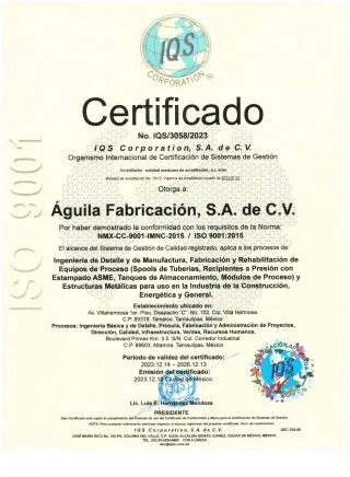 Certificado AFASA ISO 9001 al 2026_page-0001